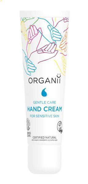 Tubo de plástico blanco de crema hidratante de manos