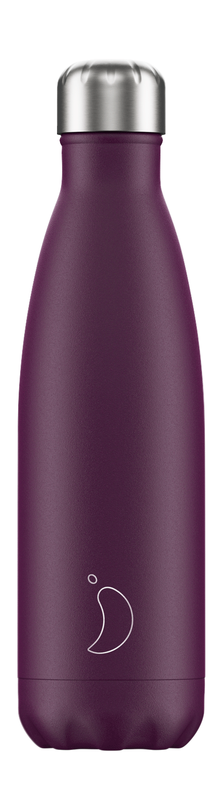botella de acero inoxidable de color púrpura mate 500 ml. de capacidad