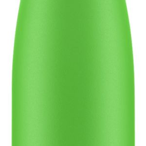 botella de acero inoxidable de color verde neon 500 ml. de capacidad