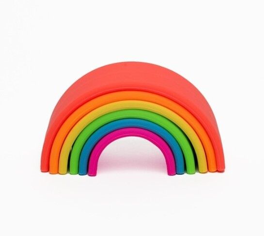 Arco Iris de silicona de 6 piezas colores neón