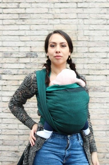 Fular tejido Sarga/ YARO / Newborn Emerald Black - Talla 6