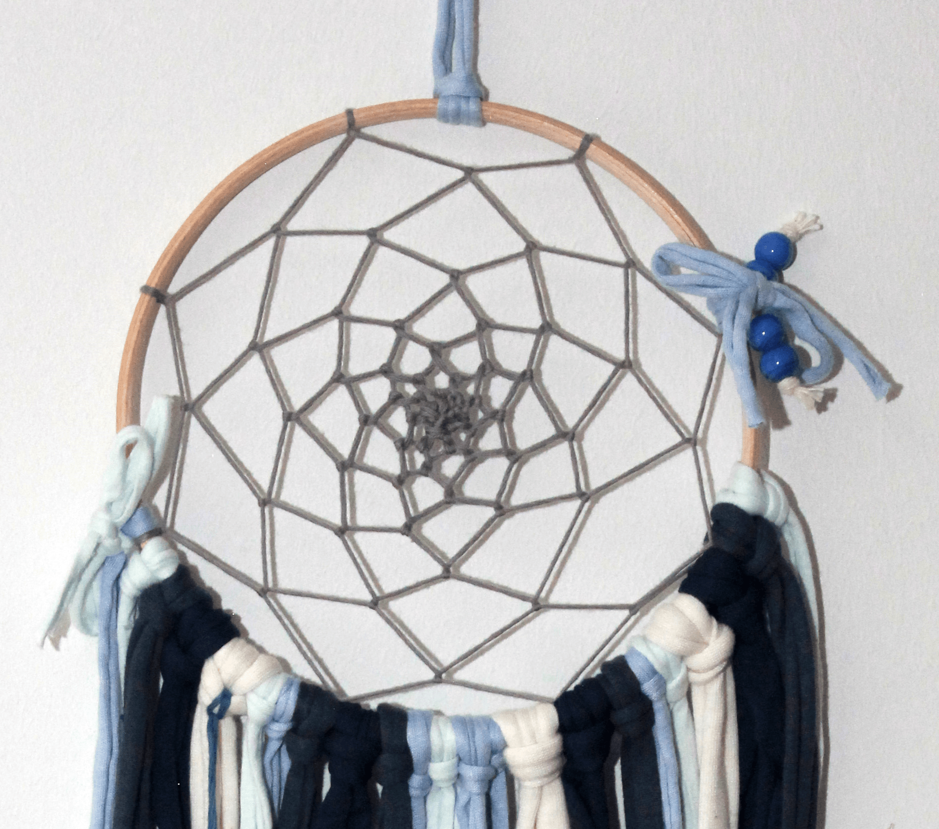 Artesanas / ilO handmade / Atrapasueños VELA (aro 17 cm.)