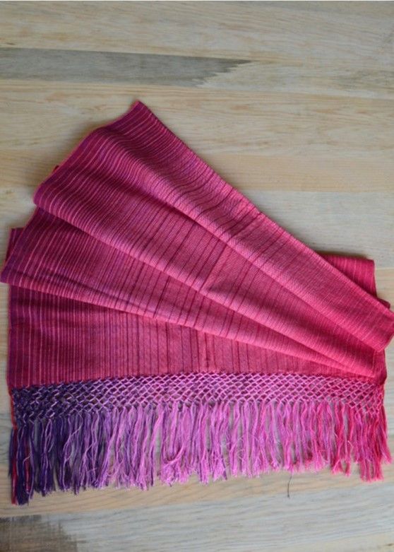 Rebozo Tafetán / INDAJANI / Balai Granate - Talla M
