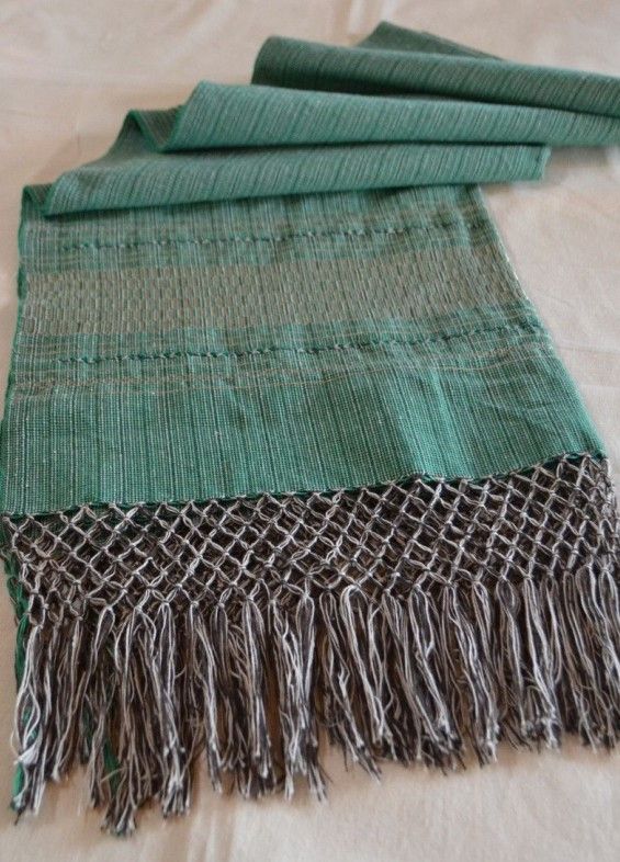 Rebozo Tafetán / INDAJANI / Etla Verde- Talla S