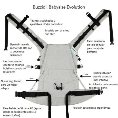 Mochila / BUZZIDIL / EVOLUTION Hildegard Diving - Babysize