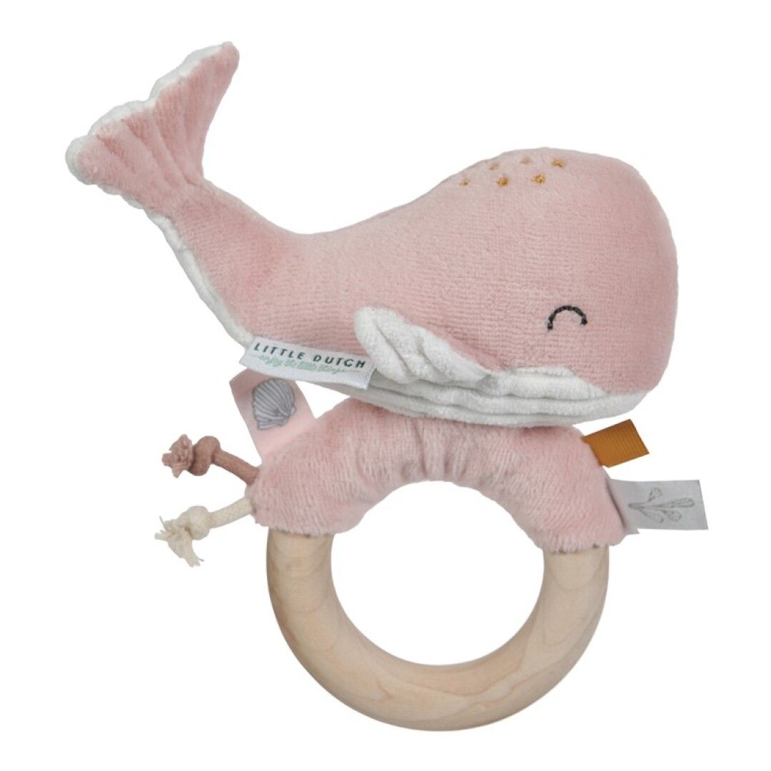Juguetes / LITTLE DUTCH / Sonajero Ballena Ocean Rosa