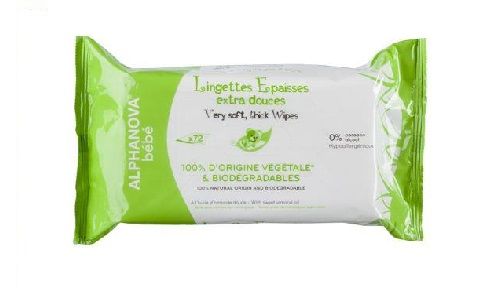 Cosmética / ALPHANOVA / Toallitas naturales Bebé 72 unidades.