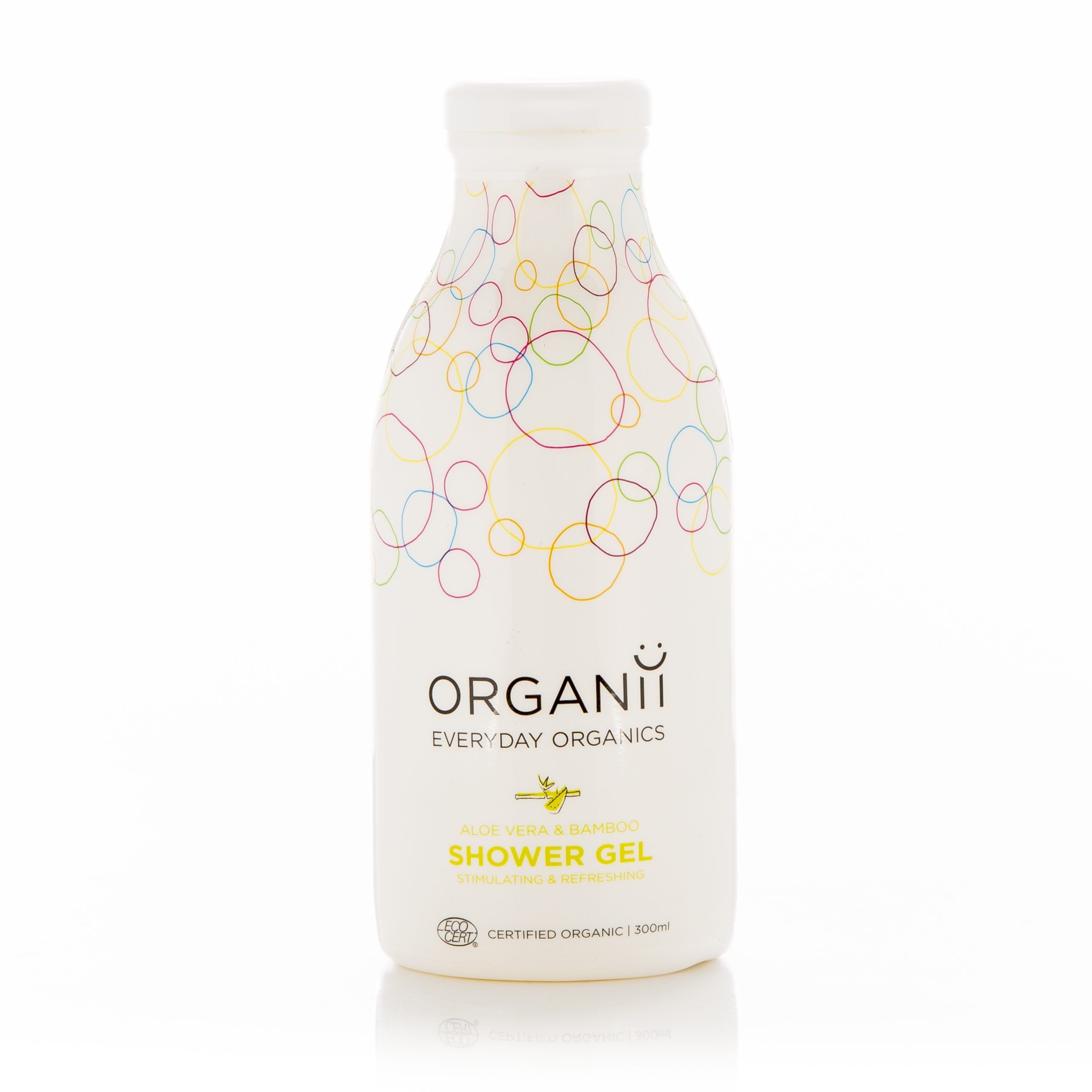 Cosmética / ORGANII / Gel de baño Aloe y Bambú 300 ml.
