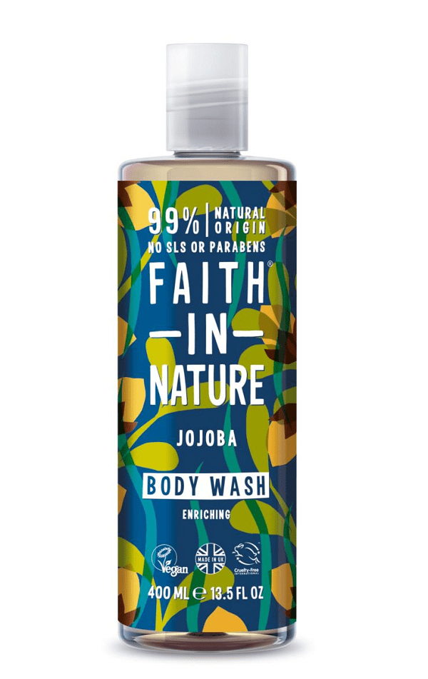 Cosmética / FAITH IN NATURE / Gel de baño Jojoba 400 ml.