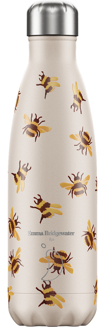 botella chilly´s reutilizable acero abejas